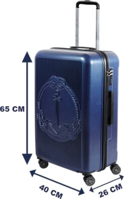 Biggdesign Ocean Reiskoffer - Ruimbagage Koffer - Blauw - Medium -Koffer Winkel 746x1200 2