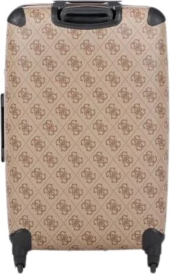 Guess Berta 28 In 4 Wheeler Dames Reiskoffer - Bruin/Beige -Koffer Winkel 746x1200 3