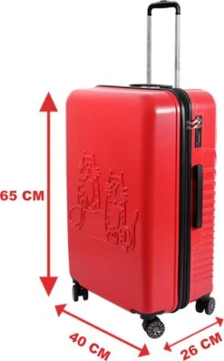 Biggdesign Cats Koffer Bagage - Ruimbagage Koffer - Rood - Medium -Koffer Winkel 747x1200 2