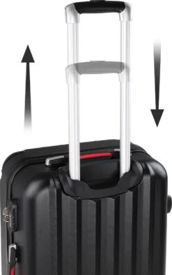 Monzana Hardcase Kofferset Baseline – 3 Stuks M/L/XL - Zwart -Koffer Winkel 750x1200 3