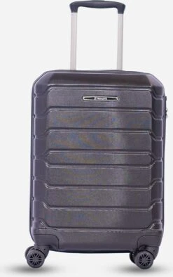 Koffer Winkel 21 ©TROLLEYZ - Amsterdam LEGACY No.9 - Trolley - 55cm Met TSA Slot - Dubbele Wielen - 360° Spinners - 100% ABS - Handbagage Koffer In Night Black