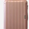 ©TROLLEYZ - Bali No.22 - Reiskoffer 78cm Met TSA Slot - Dubbele Wielen - 360° Spinners - 100% ABS - Reiskoffer In Cosmopolitan Pink