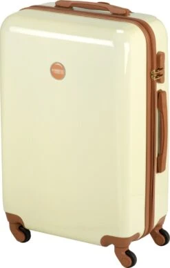 Princess Traveller Trendy Dots - Reiskoffer - Crème - M - 66cm 10 Princess Traveller Trendy Dots - Reiskoffer - Crème - M - 66cm -Koffer Winkel 764x1200 4