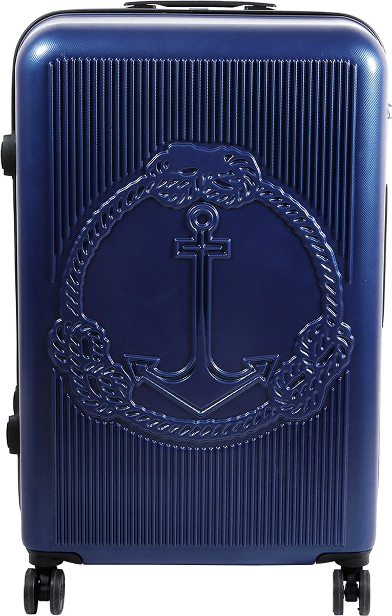 Handbagage Koffer 22"- Reiskoffer Met Wielen - Handbagage Trolley -Harde Reiskoffer- Trolley Met Gevoerde Binnekant- Marineblauw 7 Handbagage Koffer 22"- Reiskoffer Met Wielen - Handbagage Trolley -Harde Reiskoffer- Trolley Met Gevoerde Binnekant- Marineblauw - Afbeelding 5