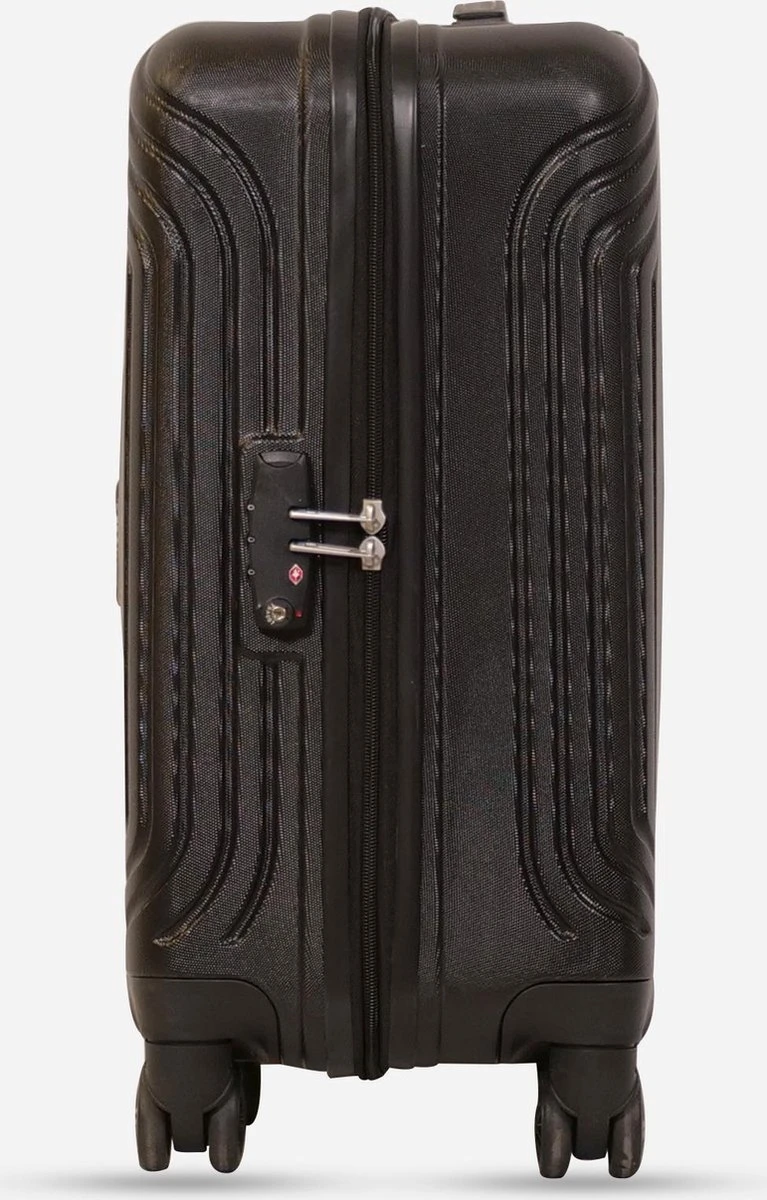 ©TROLLEYZ - Florence No.7 - Trolley - 55cm Met TSA Slot - Dubbele Wielen - 360° Spinners - 100% ABS - Handbagage Koffer In Night Black 10 ©TROLLEYZ - Florence No.7 - Trolley - 55cm Met TSA Slot - Dubbele Wielen - 360° Spinners - 100% ABS - Handbagage Koffer In Night Black - Afbeelding 8