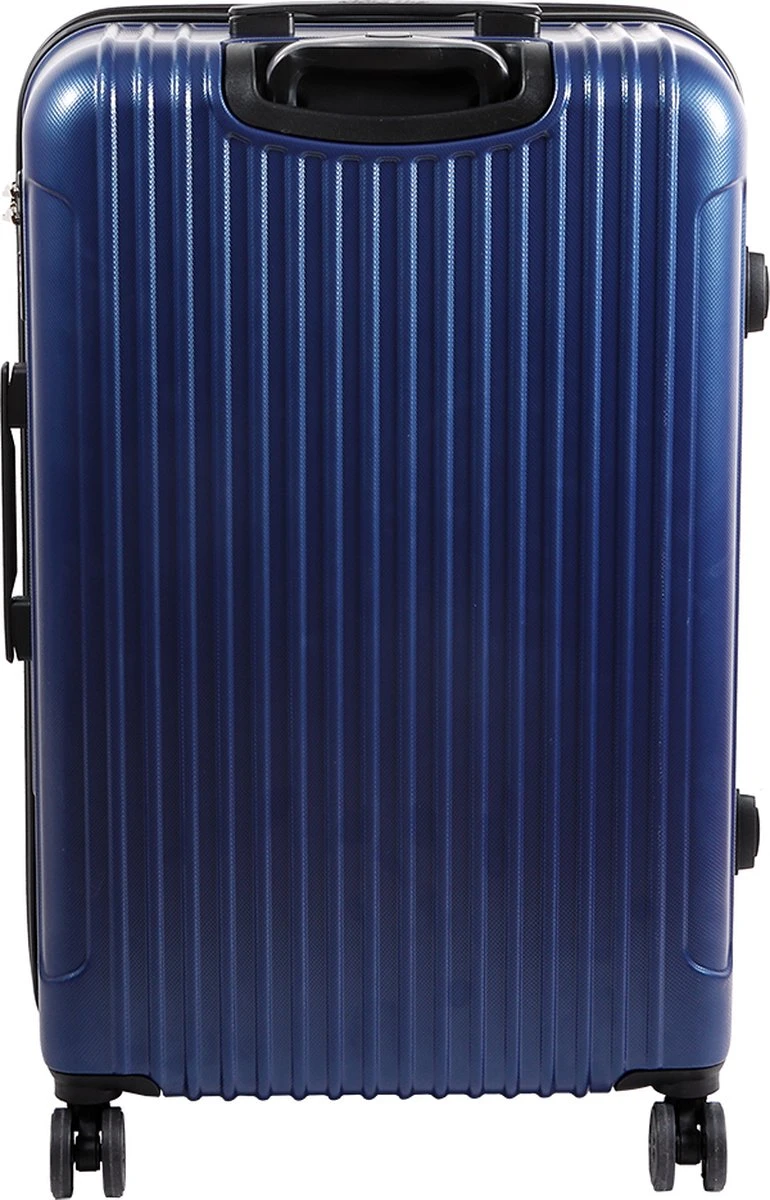 Handbagage Koffer 22"- Reiskoffer Met Wielen - Handbagage Trolley -Harde Reiskoffer- Trolley Met Gevoerde Binnekant- Marineblauw 4 Handbagage Koffer 22"- Reiskoffer Met Wielen - Handbagage Trolley -Harde Reiskoffer- Trolley Met Gevoerde Binnekant- Marineblauw - Afbeelding 2