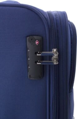 Gladiator Siroco L Grote Koffer 78 Cm - 115 Liter - Expandable - TSA Slot - Blauw -Koffer Winkel 775x1200 10