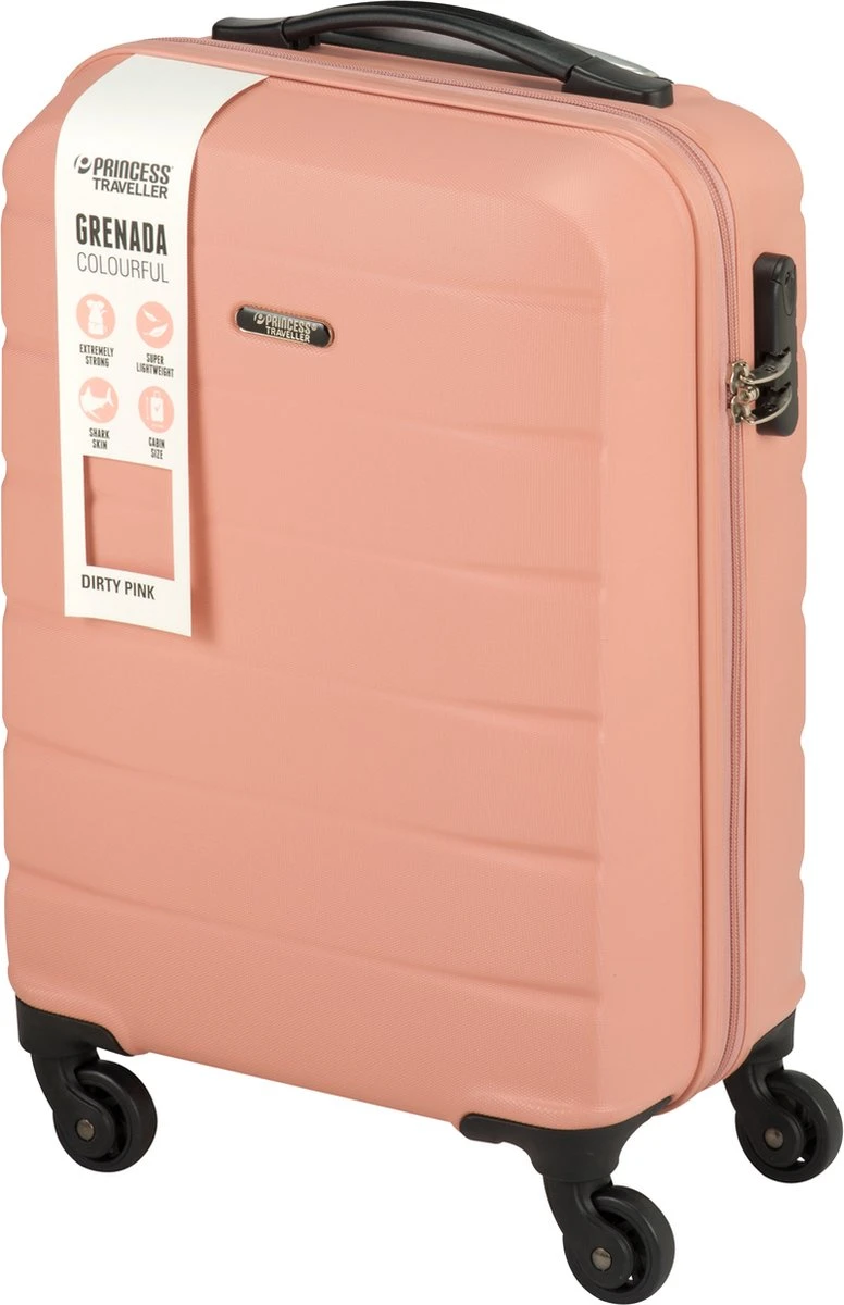Princess Traveller Grenada - Handbagagekoffer - Dirty Pink - S - 55cm 4 Princess Traveller Grenada - Handbagagekoffer - Dirty Pink - S - 55cm - Afbeelding 2