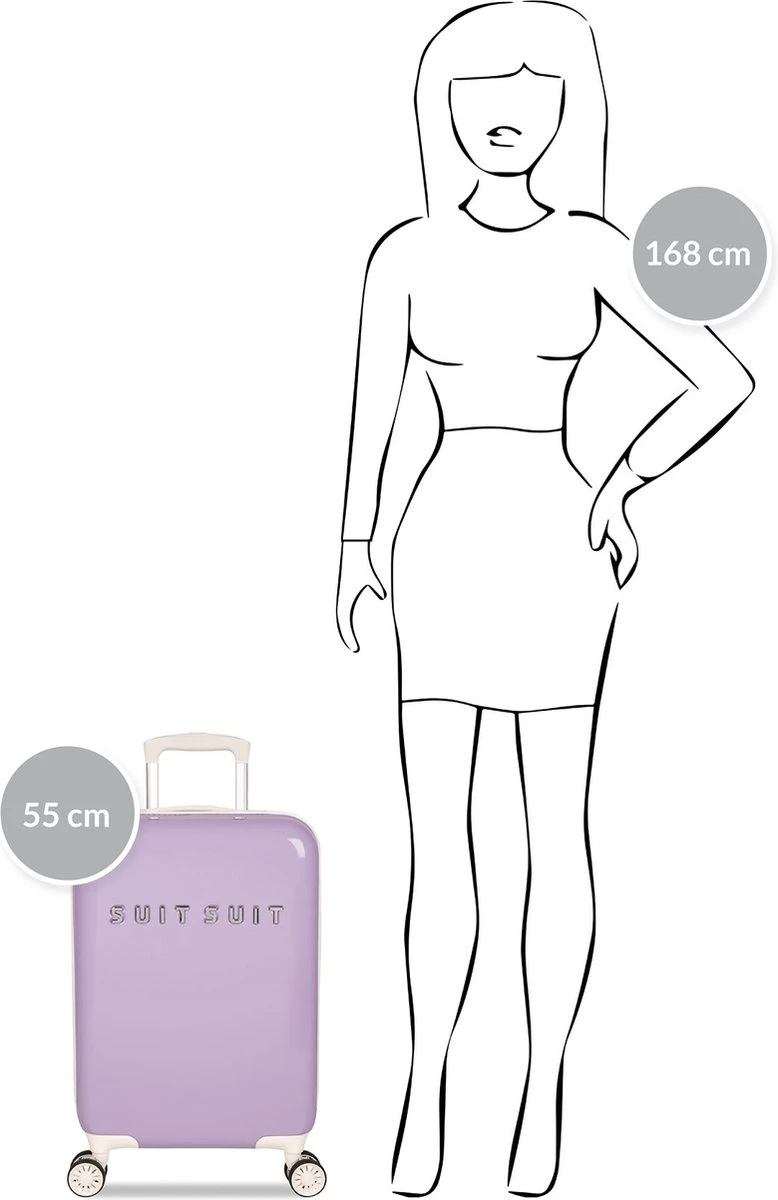 SUITSUIT - Fabulous Fifties - Royal Lavender - Handbagage (55 Cm) 5 SUITSUIT - Fabulous Fifties - Royal Lavender - Handbagage (55 Cm) - Afbeelding 3
