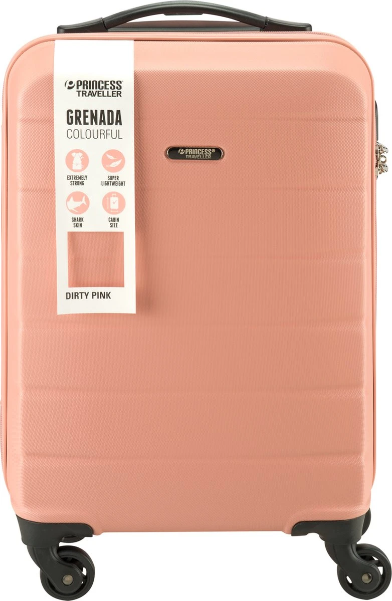 Princess Traveller Grenada - Handbagagekoffer - Dirty Pink - S - 55cm 9 Princess Traveller Grenada - Handbagagekoffer - Dirty Pink - S - 55cm - Afbeelding 7