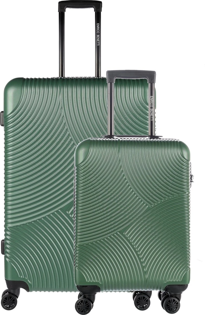 Enrico Benetti Louisville Kofferset Tweedelig - 39040-02 - Olijf 3 Enrico Benetti Louisville Kofferset Tweedelig - 39040-02 - Olijf