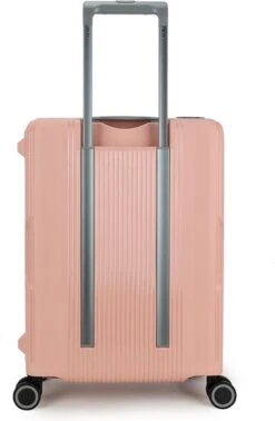 Decent Handbagage Koffer / Trolley / Reiskoffer - 55 Cm - 38 Liter - Polypropyleen - On-Tour - Roze -Koffer Winkel 785x1200 2