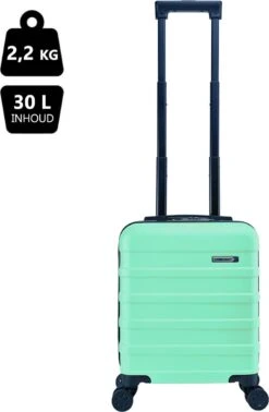 CabinMax Handbagage Koffer - Trolley 30L - Harde Reiskoffer - 45x36x20cm - Lichtgewicht - Groot Capaciteit - Mint Green 18 CabinMax Handbagage Koffer - Trolley 30L - Harde Reiskoffer - 45x36x20cm - Lichtgewicht - Groot Capaciteit - Mint Green -Koffer Winkel 785x1200