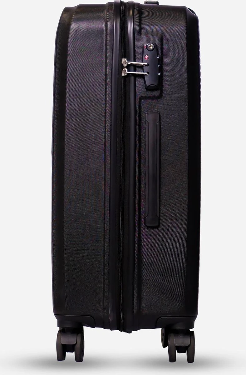 ©TROLLEYZ - Ibiza No.3 - Reiskoffer 69cm Met TSA Slot - Dubbele Wielen - 360° Spinners - 100% ABS - Reiskoffer In Night Black 9 ©TROLLEYZ - Ibiza No.3 - Reiskoffer 69cm Met TSA Slot - Dubbele Wielen - 360° Spinners - 100% ABS - Reiskoffer In Night Black - Afbeelding 7