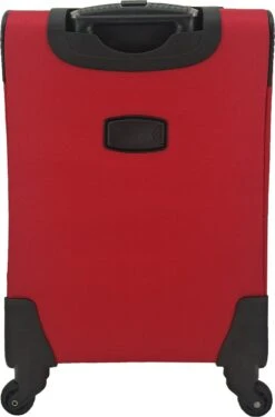 SB Travelbags Bagage Stoffen Koffer 75cm 4 Wielen Trolley - Rood -Koffer Winkel 791x1200 6