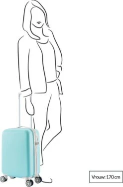 Decent Star Maxx Handbagage Koffer - 55 Cm - TSA Slot - Pastel Geel -Koffer Winkel 792x1200 2