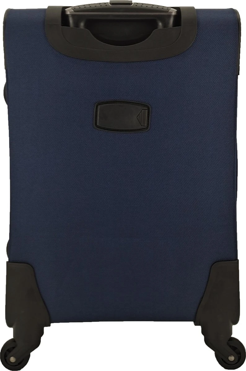 SB Travelbags Bagage Stoffen Koffer 75cm 4 Wielen Trolley - Blauw 5 SB Travelbags Bagage Stoffen Koffer 75cm 4 Wielen Trolley - Blauw - Afbeelding 3