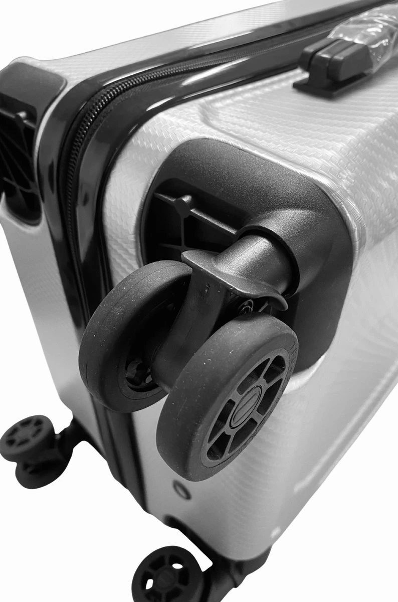 Leonardo Reiskoffer Premium - Handbagage Koffer 57x38x23 - Polycarbonaat - Hardcase - TSA Cijferslot 7 Leonardo Reiskoffer Premium - Handbagage Koffer 57x38x23 - Polycarbonaat - Hardcase - TSA Cijferslot - Afbeelding 5