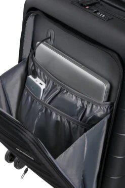 American Tourister Reiskoffer Met Laptopvak - Novastream Spin. 55/20 Tsa Exp Smart (Handbagage) Dark Slate -Koffer Winkel 800x1200 49