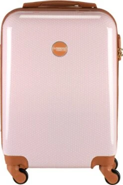 Princess Traveller Trendy Dots - Handbagage Koffer - Roze - S - 55cm -Koffer Winkel 801x1200 2
