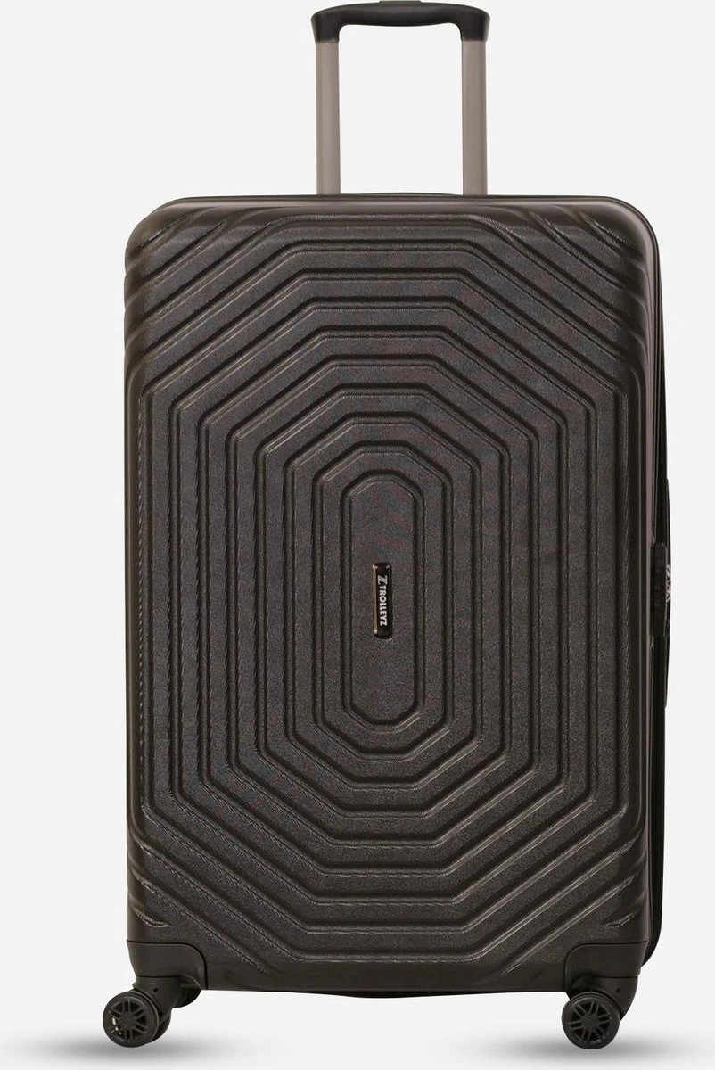 ©TROLLEYZ - Florence No.7 - Reiskoffer 78cm Met TSA Slot - Dubbele Wielen - 360° Spinners - 100% ABS - Reiskoffer In Night Black 10 ©TROLLEYZ - Florence No.7 - Reiskoffer 78cm Met TSA Slot - Dubbele Wielen - 360° Spinners - 100% ABS - Reiskoffer In Night Black - Afbeelding 8