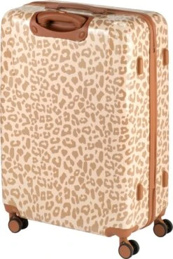 Princess Traveller Leopard - Reiskoffer - Crème/Taupe - L - 76cm -Koffer Winkel 806x1200 3