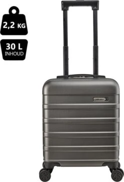 CabinMax Handbagage Koffer - Trolley 30L - Harde Reiskoffer - 45x36x20cm - Lichtgewicht - Groot Capaciteit - Steel Grey 18 CabinMax Handbagage Koffer - Trolley 30L - Harde Reiskoffer - 45x36x20cm - Lichtgewicht - Groot Capaciteit - Steel Grey -Koffer Winkel 821x1200