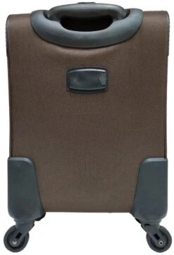 Stoffen Handbagage Koffer 51cm 4 Wielen Trolley - Bruin -Koffer Winkel 822x1200 1