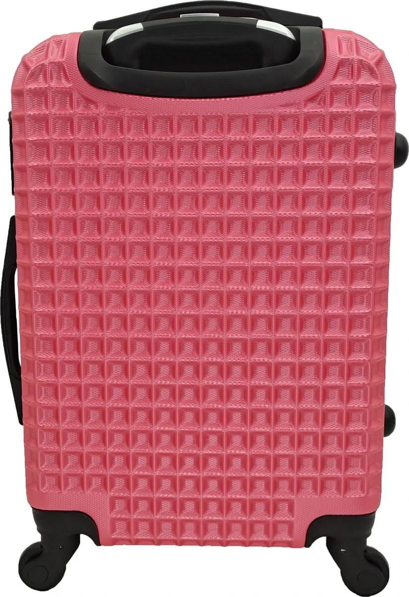 SB Travelbags Handbagage Koffer 55cm 4 Wielen Trolley - Roze 11 SB Travelbags Handbagage Koffer 55cm 4 Wielen Trolley - Roze - Afbeelding 9