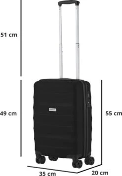 CarryOn Porter ® Handbagagekoffer - 55cm Handbagage Met TSA-slot - OKOBAN Registratie - Zwart -Koffer Winkel 829x1200 1