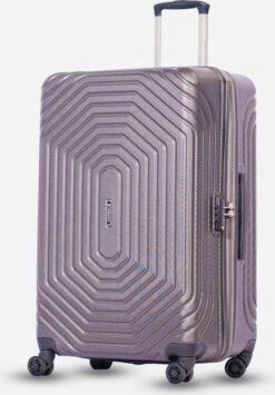 ©TROLLEYZ - Florence No.7 - Trolley - 55cm Met TSA Slot - Dubbele Wielen - 360° Spinners - 100% ABS - Handbagage Koffer In Cloudy Grey -Koffer Winkel 836x1200