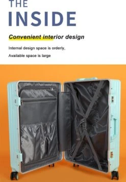 TOP AA Reis Kofferset - Trolleyset 3-delig Met TSA Slot Aluminum Frame, Kleine Cabine En Groot, ABS Luggage, (20+24+28 Inches 3 Pc Set), Roze/pink -Koffer Winkel 836x1200 5