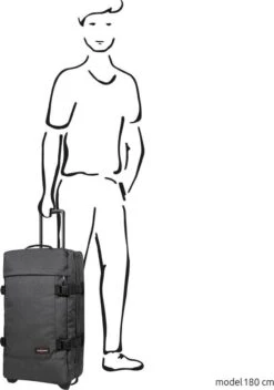 Eastpak TRANVERZ M Reiskoffer (67 X 35.5 X 30 Cm) - Black Denim 24 Eastpak TRANVERZ M Reiskoffer (67 X 35.5 X 30 Cm) - Black Denim -Koffer Winkel 842x1200 8