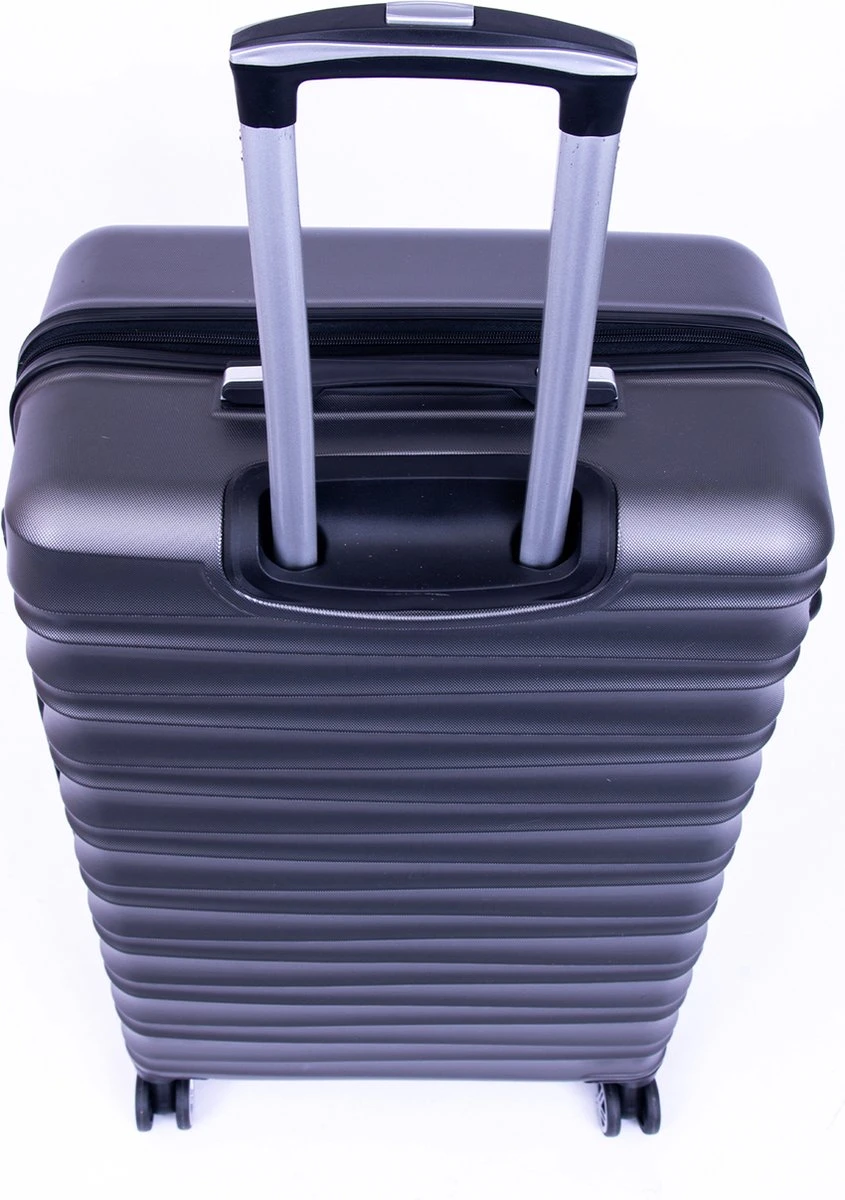 Tobeyz - Koffer - Donkergrijze Handbagage - Klein - Verrijdbaar Op 4 Wielen - Stevig ABS - Lichtgewicht, Trolley 6 Tobeyz - Koffer - Donkergrijze Handbagage - Klein - Verrijdbaar Op 4 Wielen - Stevig ABS - Lichtgewicht, Trolley - Afbeelding 4