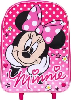 Disney MINNIE MOUSE Polka Dots Trolley Koffertje Vakantie Logeren Tripjes Roze -Koffer Winkel 845x1200