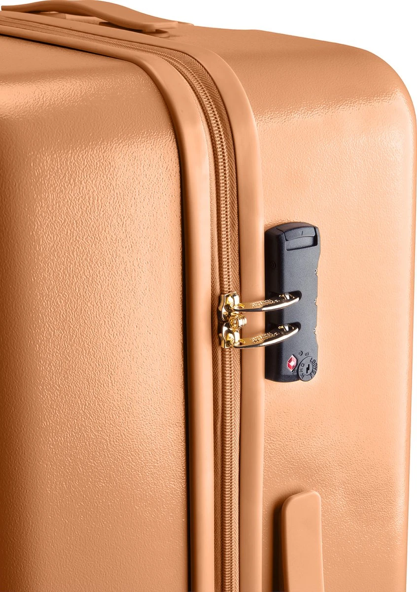 Princess Traveller Harlem - Reiskoffer - Recycled PET - Camel - L (76cm) 8 Princess Traveller Harlem - Reiskoffer - Recycled PET - Camel - L (76cm) - Afbeelding 6