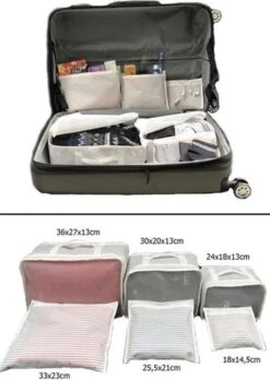 Packing Cubes Set 6-Delig – Kleding Organizer Voor Koffers, Tassen En Backpack - MYHOME24 -Koffer Winkel 852x1200 5
