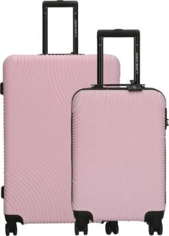 Enrico Benetti Louisville Kofferset Tweedelig - 39040-02 - Roze -Koffer Winkel 858x1200 2