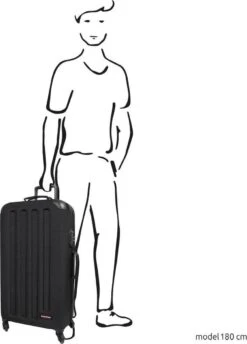 Eastpak TRANZSHELL L Reiskoffer (77 X 43 X 26.5 Cm) - Black -Koffer Winkel 862x1200 7