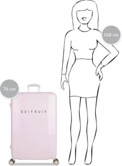 SUITSUIT - Fabulous Fifties - Pink Dust - Reiskoffer (76 Cm) -Koffer Winkel 876x1200 5