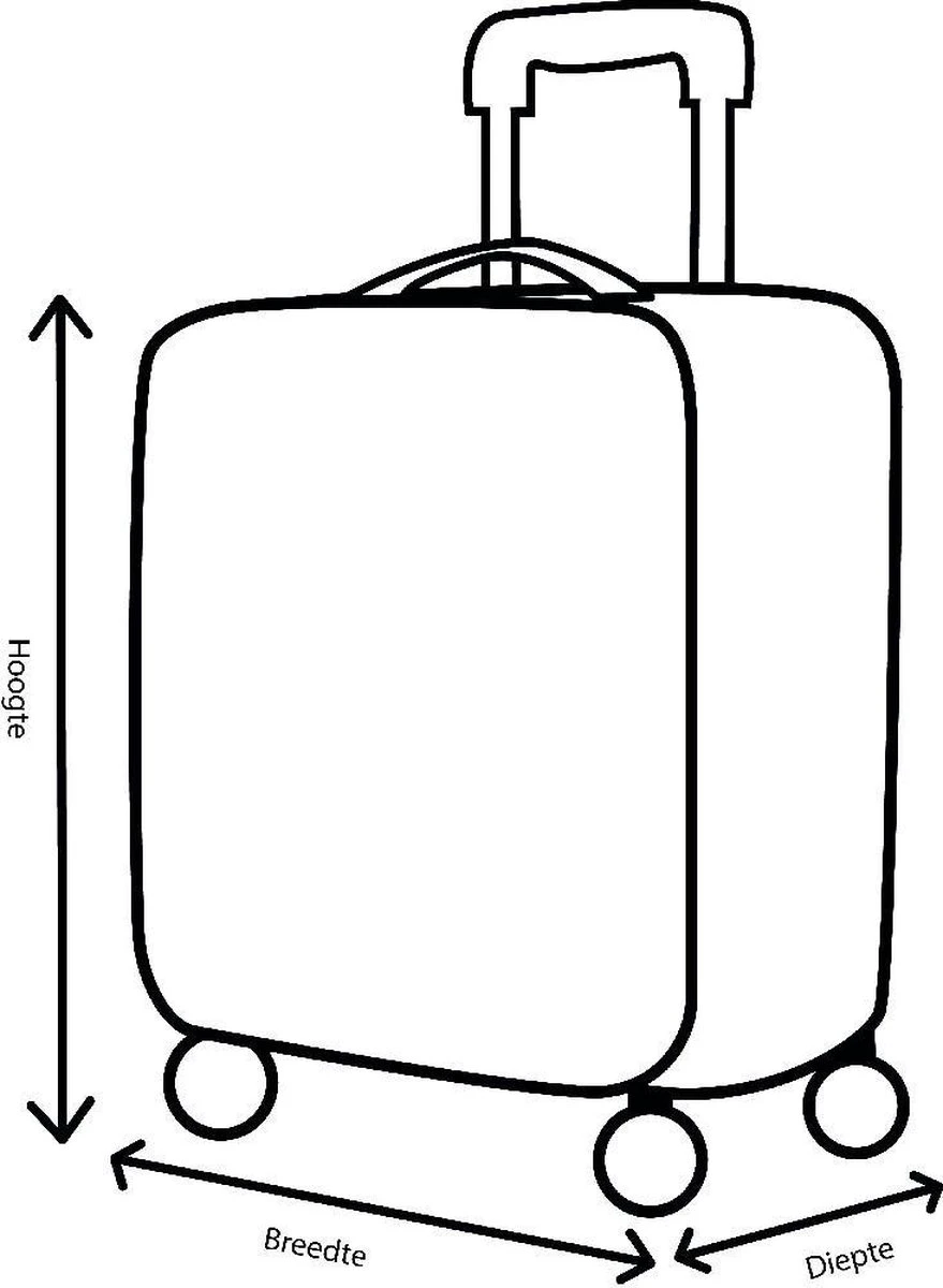 Decent Lumi Fix Handbagage Koffer - 55 Cm - Black/Pink 12 Decent Lumi Fix Handbagage Koffer - 55 Cm - Black/Pink - Afbeelding 10