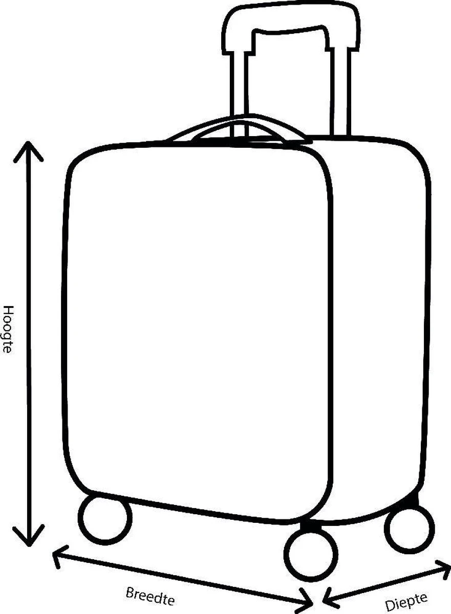 Decent Tranporto-One Handbagage Koffer 55 Cm - Zalmroze 15 Decent Tranporto-One Handbagage Koffer 55 Cm - Zalmroze - Afbeelding 13