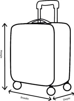 Decent Handbagage Koffer / Trolley / Reiskoffer - 42 Cm - 24 Liter - ABS - Maxi Air - Grijs -Koffer Winkel 881x1200 3