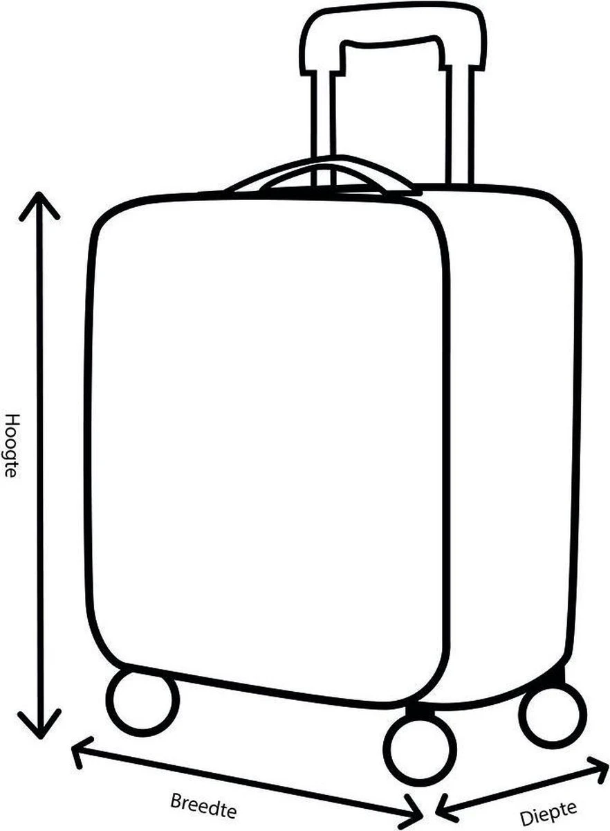 Decent Maxi-Air Handbagage Koffer - 42 Cm - Zalm Roze 12 Decent Maxi-Air Handbagage Koffer - 42 Cm - Zalm Roze - Afbeelding 10