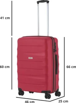 CarryOn Porter ® Reiskoffer - 66cm Trolley Met TSA-slot - OKOBAN Registratie - Rood 13 CarryOn Porter ® Reiskoffer - 66cm Trolley Met TSA-slot - OKOBAN Registratie - Rood -Koffer Winkel 883x1200 2
