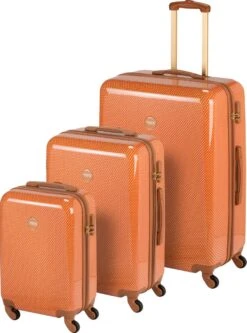 Princess Traveller Trendy Dots - Reiskoffer - Terra - M - 66cm -Koffer Winkel 891x1200 8