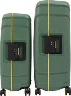 CarryOn Steward Kofferset - 2-delige TSA Trolleyset Met Kliksloten - Dubbele Wielen - Groen -Koffer Winkel 895x1200 2