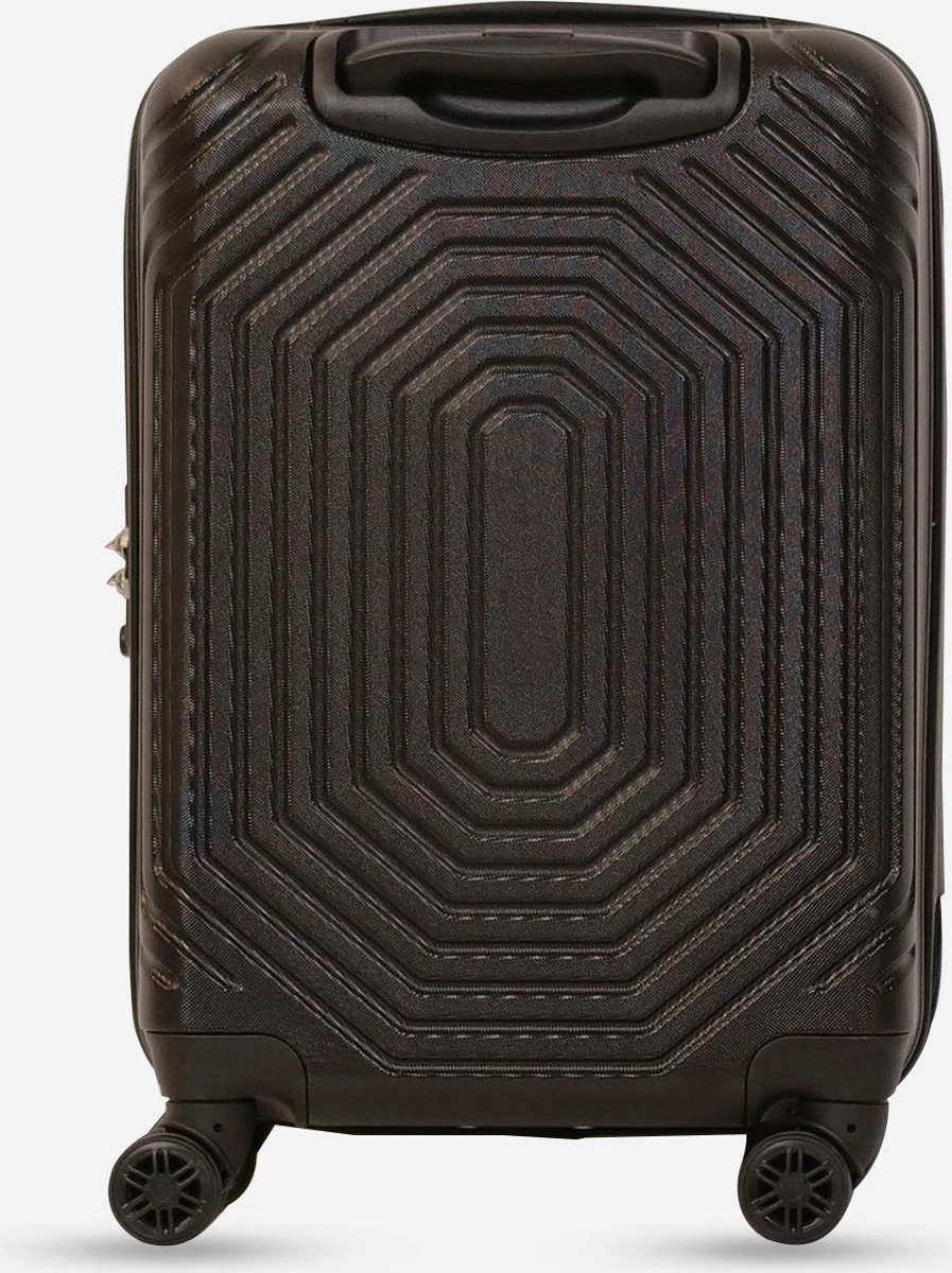 ©TROLLEYZ - Florence No.7 - Trolley - 55cm Met TSA Slot - Dubbele Wielen - 360° Spinners - 100% ABS - Handbagage Koffer In Night Black 5 ©TROLLEYZ - Florence No.7 - Trolley - 55cm Met TSA Slot - Dubbele Wielen - 360° Spinners - 100% ABS - Handbagage Koffer In Night Black - Afbeelding 3