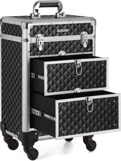 Cosmetic Case Trolley - Professionele Make-up Case - Kapperskoffer Met 4 Uitneembare Wielen -Koffer Winkel 899x1200 10