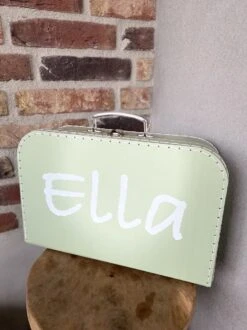 Merkloos Koffertje Karton Groen Maat L Met Eigen Opdruk - Met Naam -Koffer Winkel 899x1200 2